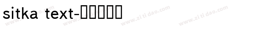 sitka text字体转换